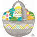 "Large Easter Egg Basket With Unique P35 Xl Shape And Decorations"