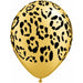 Leopard Spots 11" Gold Paper Cups - Pack Of 50