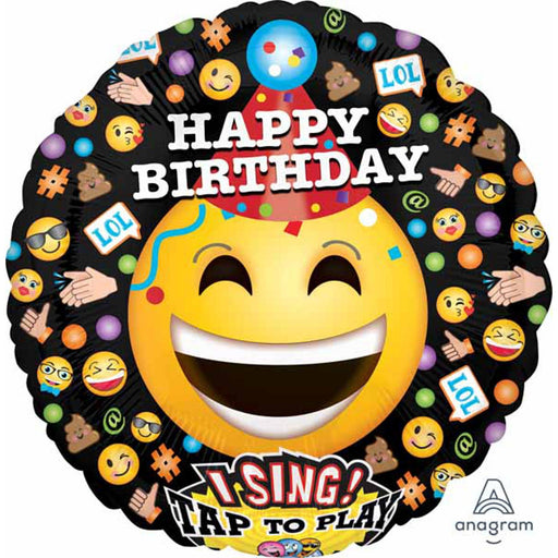 "LOL Emoticon Happy Birthday" Foil Balloon (3/Pk)