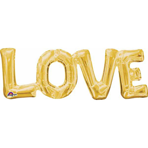 "Love" Gold Block Phrase Bracelet