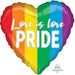 Love Is Love Pride Heart Balloon Pkg