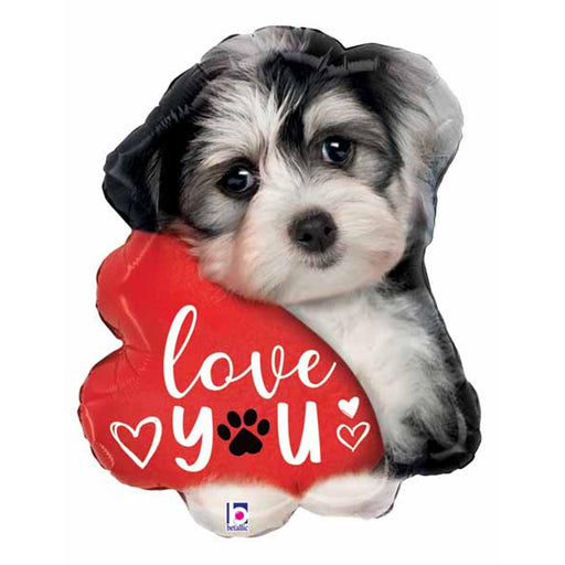 Love You Puppy Plush 24" With Gift Tag And Bow.