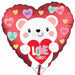 Love You White Bear - 18" Heart-Shaped Nose And Soft White Coat - Comes In A Beautiful Gift Box.