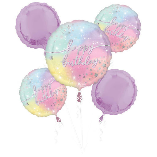 Luminous Birthday Foil Balloon Bouquet (1/Pk)