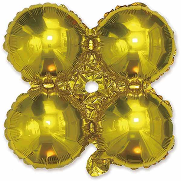 25-Inch Gold Quad Arch Foil Balloon