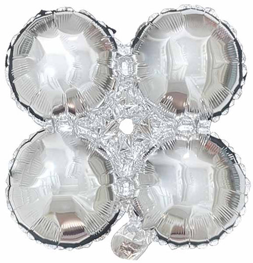 25" Silver Quad Arch Foil Balloon