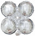 25" Silver Quad Arch Foil Balloon