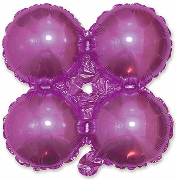 12 Inch Pink Quad Arch Foil Balloon