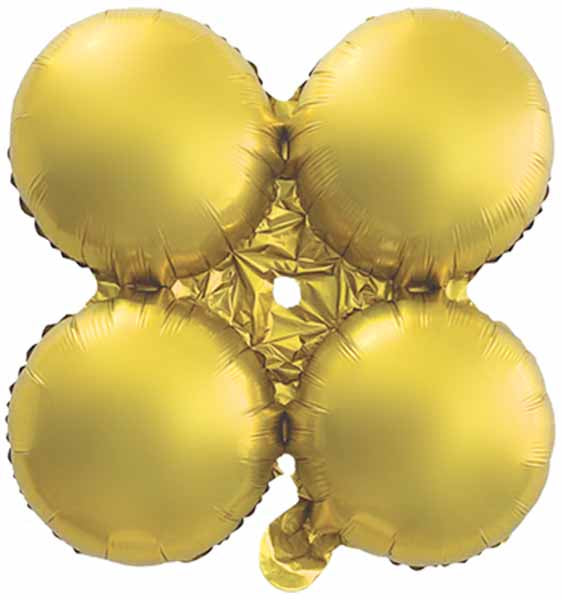 12" Matte Gold Quad Arch Foil Balloon
