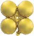 12" Matte Gold Quad Arch Foil Balloon