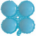 12-Inch Pastel Blue Quad Arch Foil Balloon