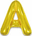 34-Inch Gold Letter A Foil Balloon