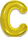 34-Inch Gold Letter C Foil Balloon