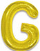 Gold Letter G Foil Balloon, 34 Inch
