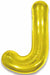 Gold Letter J Foil Balloon, 34 Inch