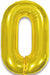 34-Inch Gold Letter O Foil Balloon