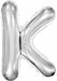 34 Inch Silver Letter K Foil Balloon