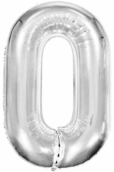 34 Inch Silver Letter O Foil Balloon