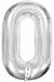 34 Inch Silver Letter O Foil Balloon