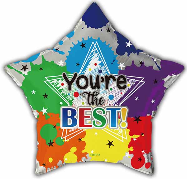 You're the Best Star 18-Inch Foil Balloon