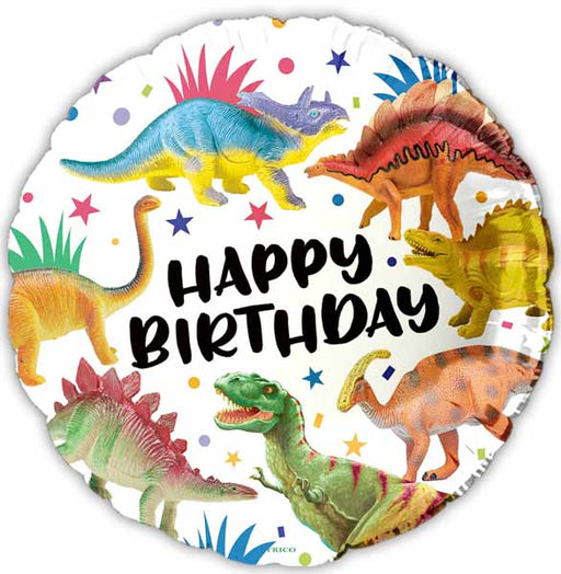 Happy Birthday Dinosaurs 18-Inch Foil Balloon