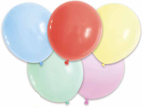 Trico 12-Inch Assorted Pastel Latex Balloons, 10-Pack