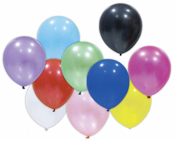 Trico 5 Inch Assorted Colour Latex Balloons, 100 Pack