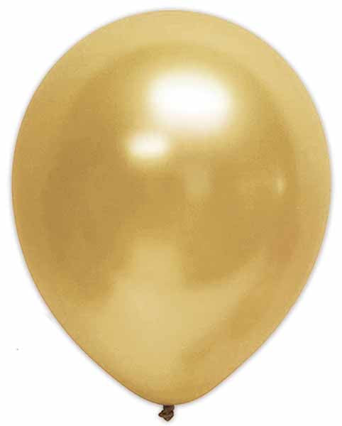 Trico 12-Inch Pearl Gold Latex Balloons, 100-Pack