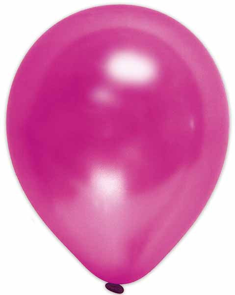 Trico 12" Pearl Fuchsia Latex Balloons, 100 Pack