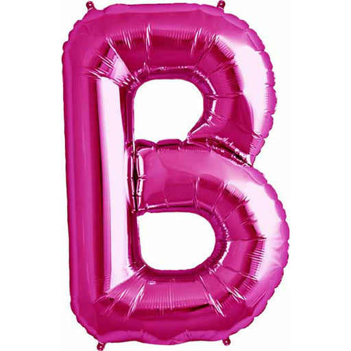 Magenta Letter B Stickers - Pack Of 50 (34") - 00171 Packaged.