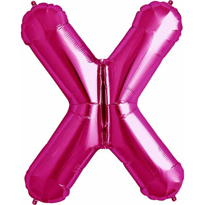 Magenta Letter X (34") - Packaged 00193