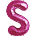 Magenta Letter S - 34" Packaged 00188