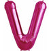 Magenta Letter V - 34" Packaged 00191