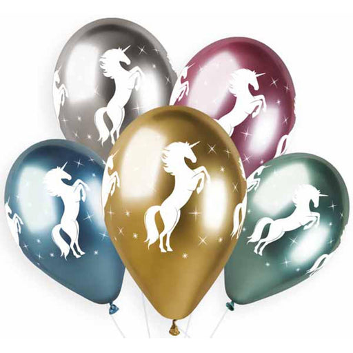 "Magical Gemar Shiny Unicorn Balloons (25 Pack)"