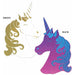 "Magical Unicorn Cutout - 29" 2 Sided Print - Durable And Vibrant Party Decoration"