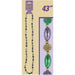 "Mardi Gras Beads Necklace - Oval/Berry Design (43")"