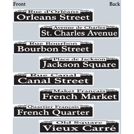 Mardi Gras Street Sign Cutout 4/Pkg