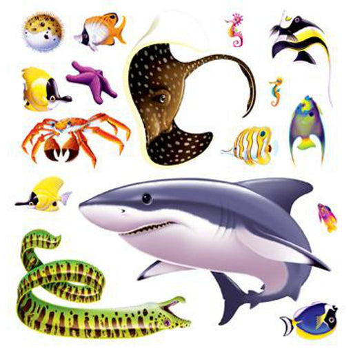 Marine Life Prop Instatheme Set - 16/Pk In Various Sizes.