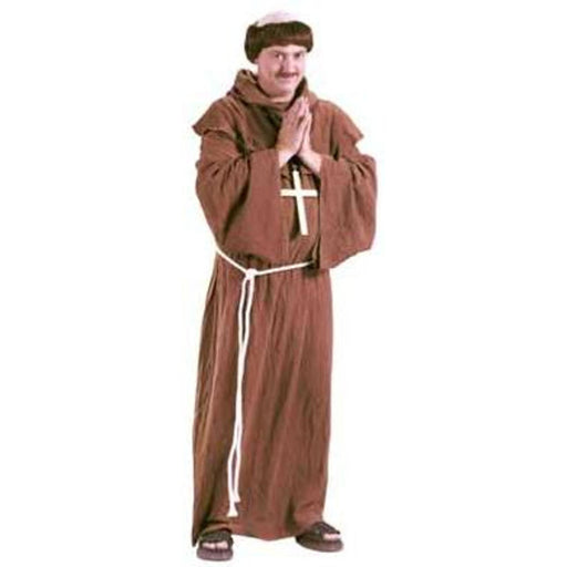 Medieval Monk Costume With Wig For Adults (1/Pk)