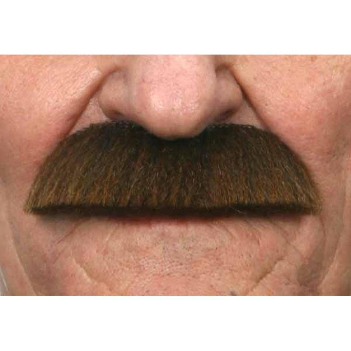 Handlebar Moustache Medium Brown