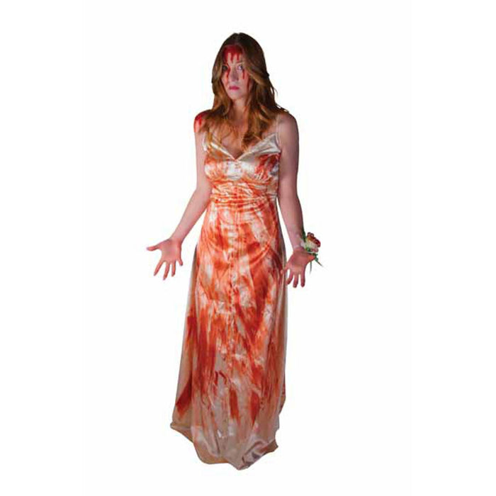 "Medium Carrie Costume - Bloody Prom Dress With Headband"