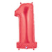 Megaloon #1 Red 40" Balloon