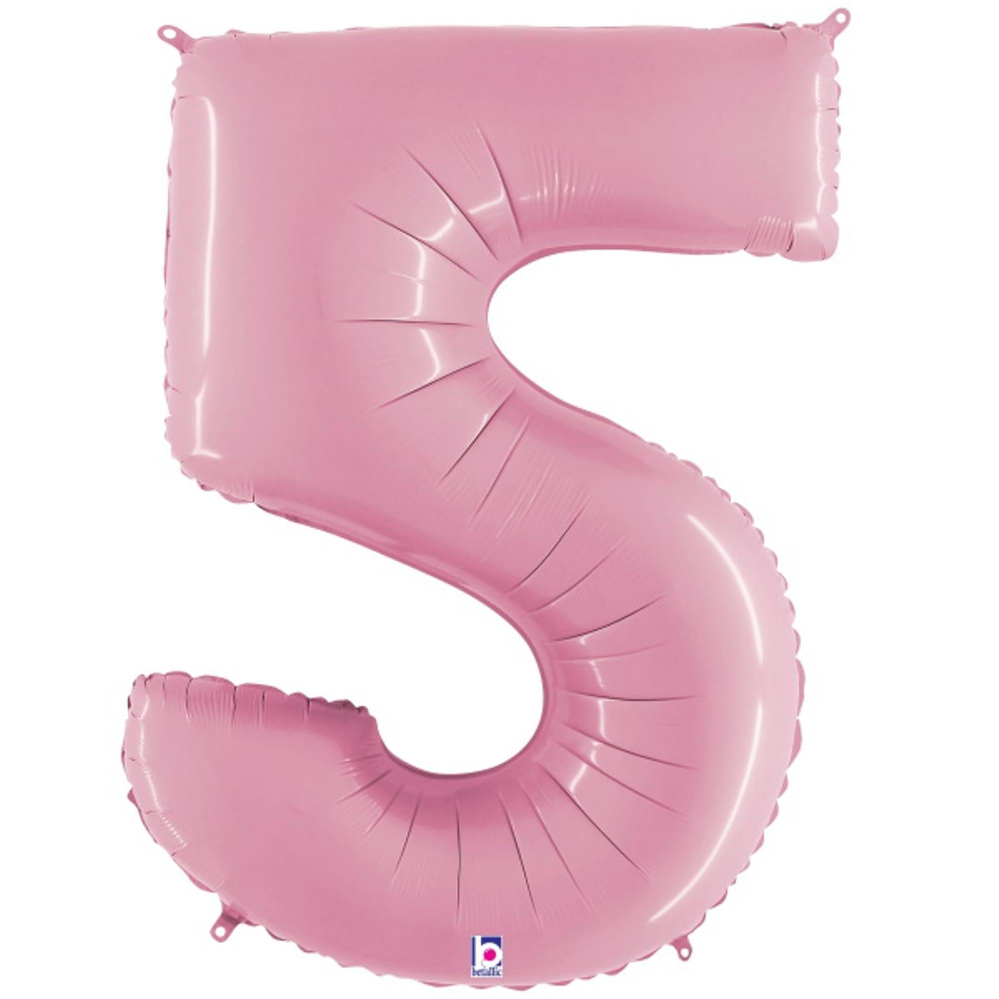 Pink #7 Balloon 40 High Large Balloon Number Shaped Birthday Party