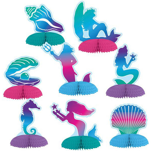 Mermaid Mini Centerpieces - Pack Of 8