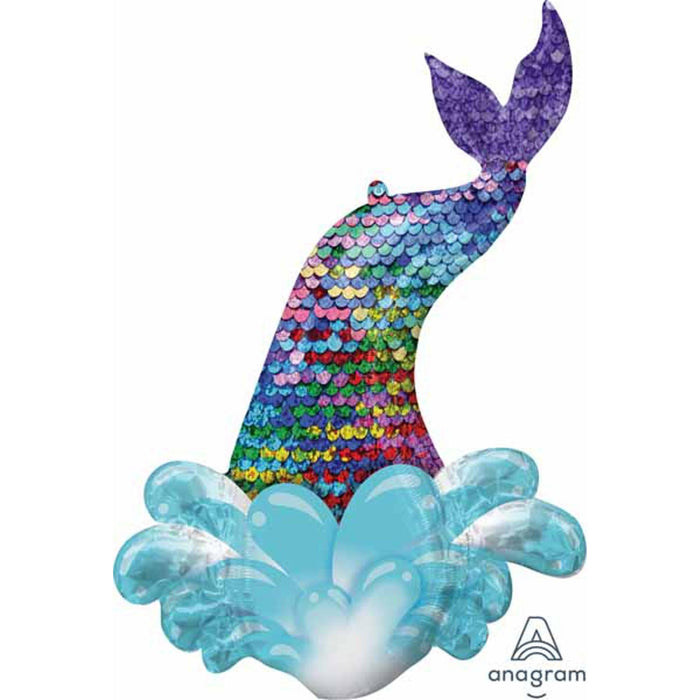 "Mermaid Sequin Tail 39" Shape P35"