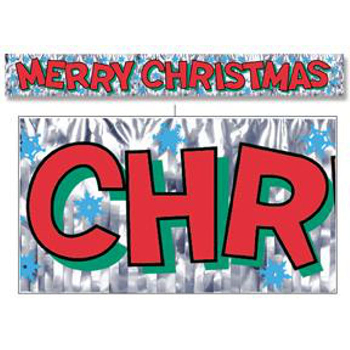 "Merry Christmas Met Banner - Perfect Addition To Your Holiday Decorations"