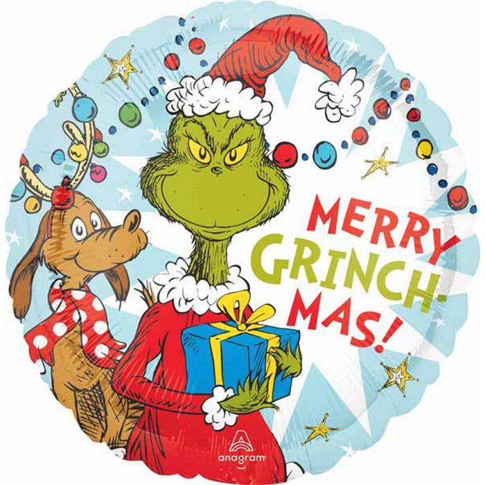 Merry Grinch Mas Balloon and Latex Package (5/PK)