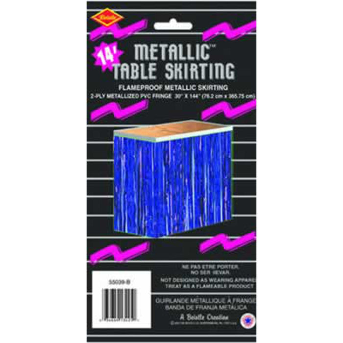 "Metallic Purple Table Skirting - 30" X 14' (Package)"