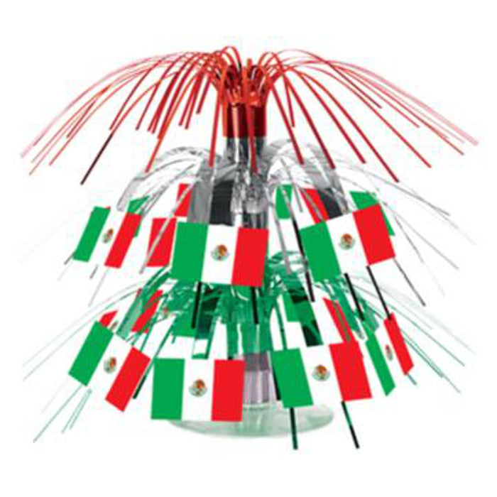 "Mini Mexican Flag Cascade - 7.5" Decoration (1/Pkg)"