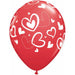 Mix & Match Hearts Festive Balloons (50-Pack)